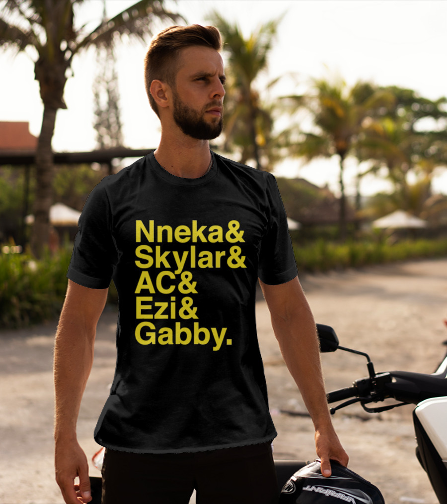 Nneka Skylar AC Ezi Gabby Seattle Storm WNBA 2025 Ampersand Stars T-Shirt