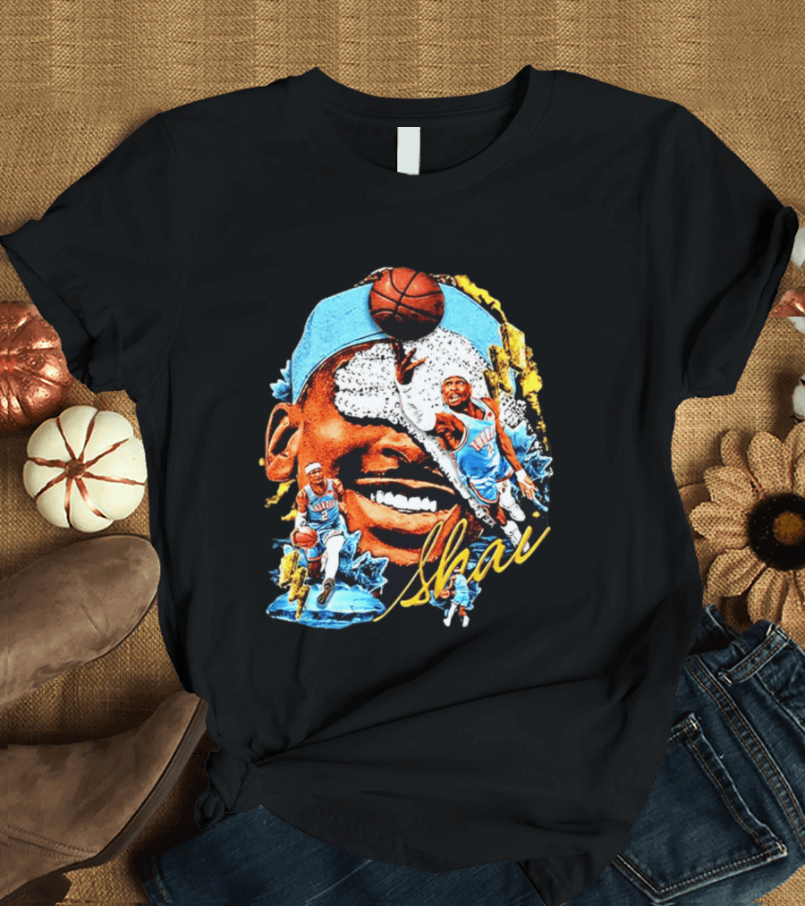 Shai Gilgeous Alexander Oklahoma City Thunder Basketball NBA Sports Fan Gear T-Shirt