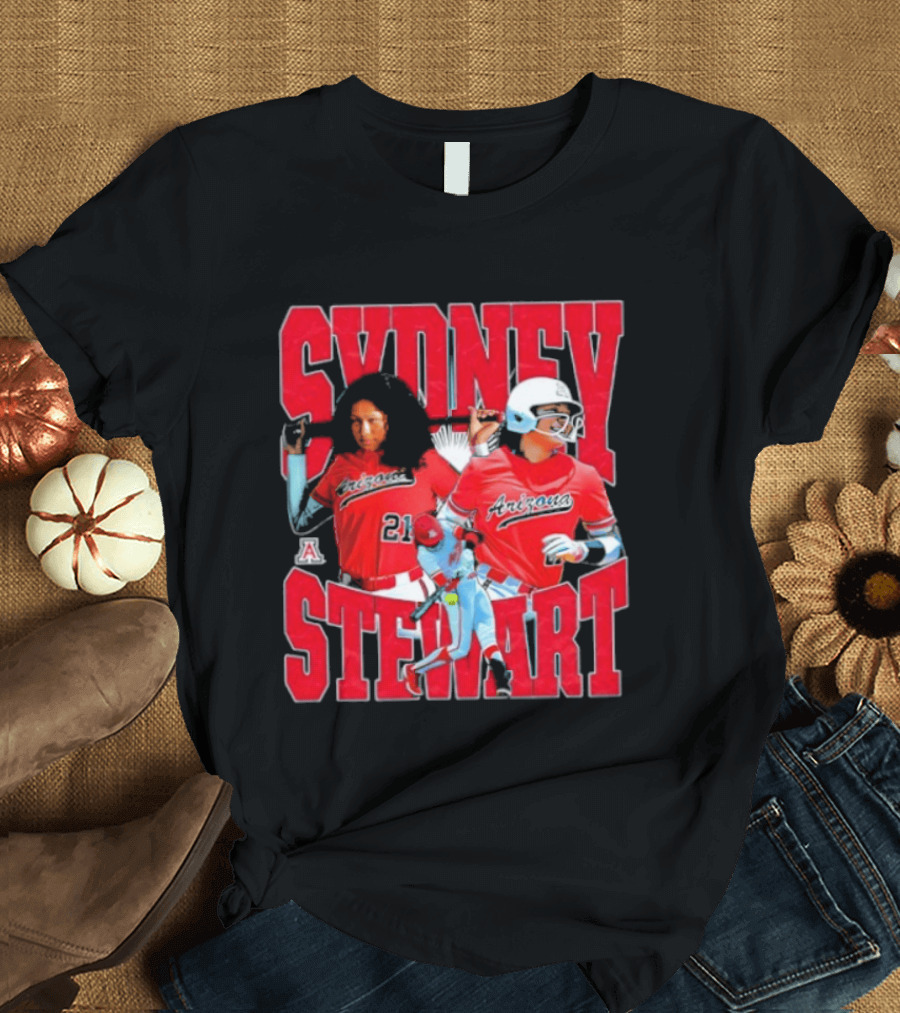 Sydney Stewart Arizona Wildcats NCAA Softball Team T-Shirt