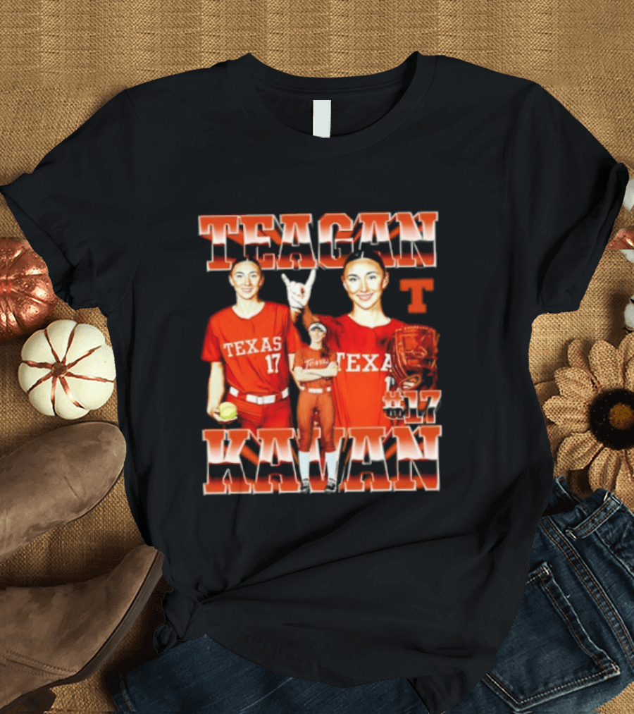 Teagan Kavan Texas 17 NCAA Softball Longhorns Player T-Shirt