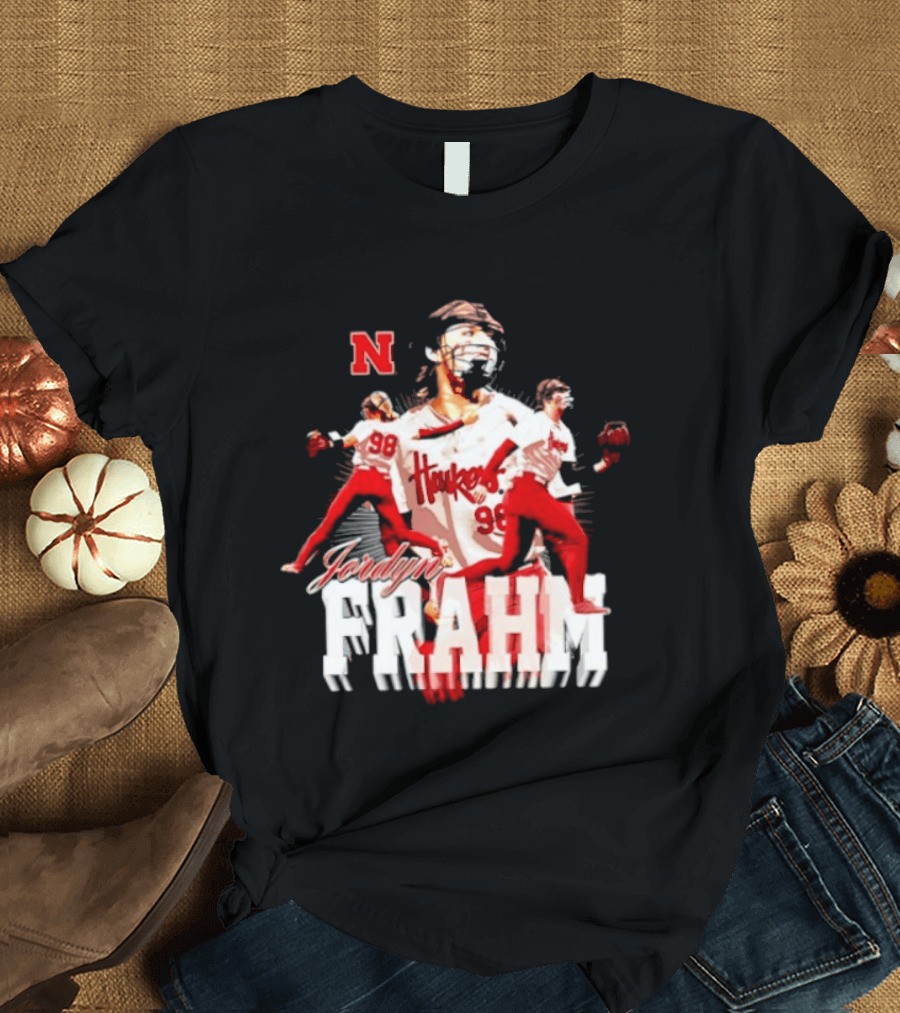 Jordyn Frahm Huskers 98 Nebraska Cornhuskers NCAA Softball T-Shirt