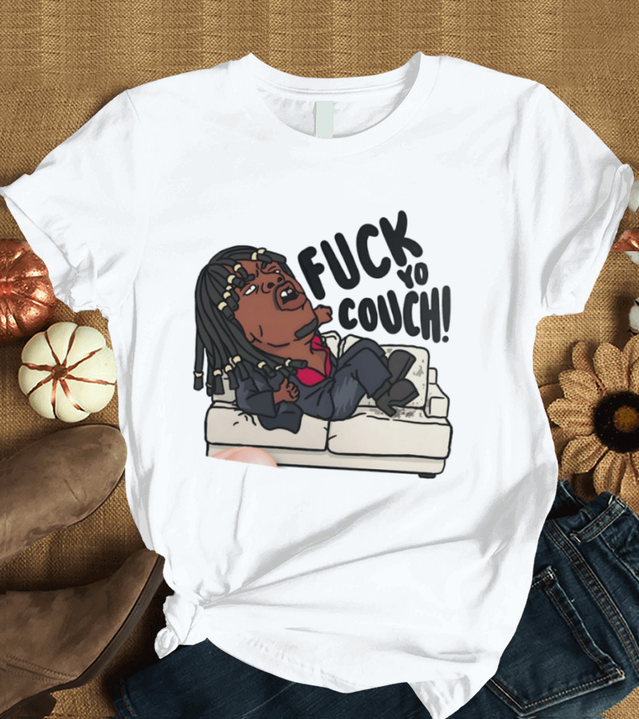 Chief Keef Fuck Yo Couch Illustrated Meme Drawing T-Shirt