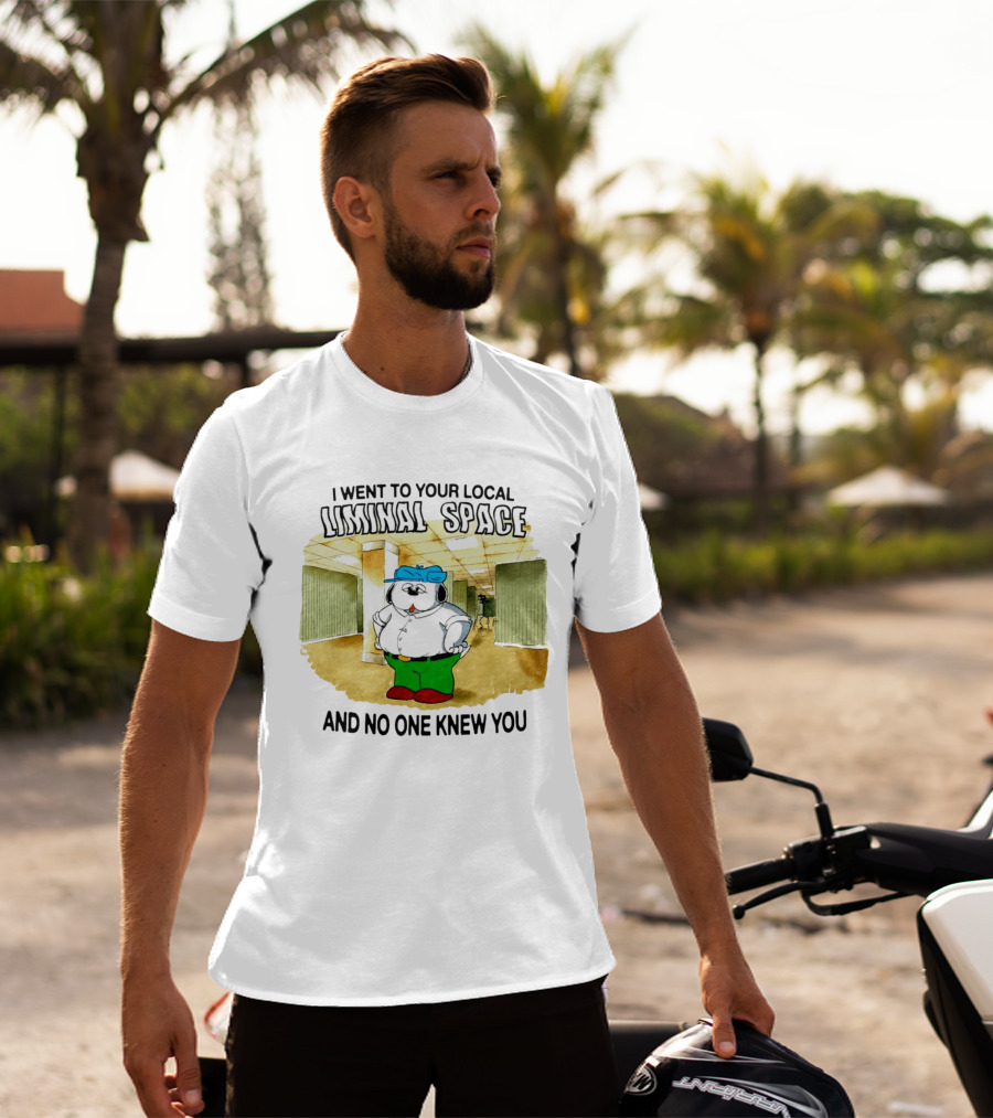 I Went To Your Local Liminal Space And No One Knew You Cartoon Dog T-Shirt