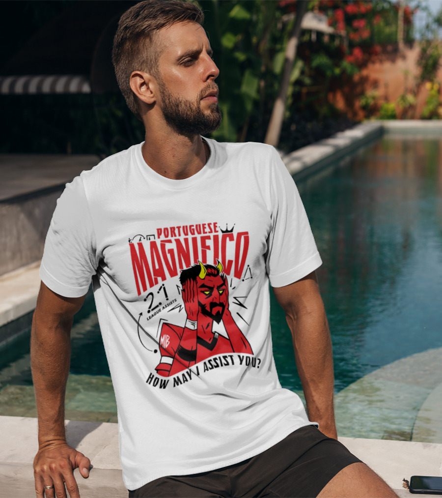 Portuguese Magnifico 21 Goals How May I Assist You Devil T-Shirt