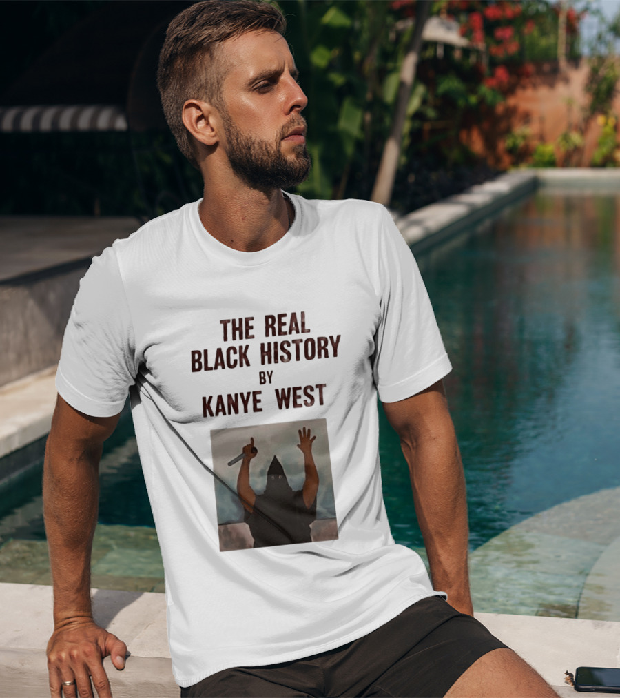 The Real Black History By Kanye West Mic Hands Up T-Shirt