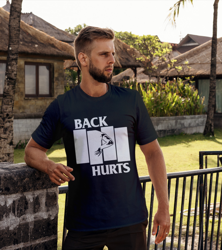Back Hurts Black Flag T-Shirt