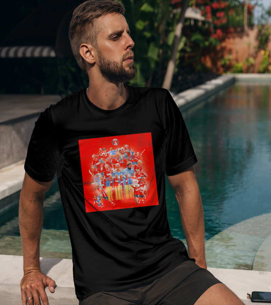 Charlton Athletic Women We Are WSL Team Celebration Montage T-Shirt