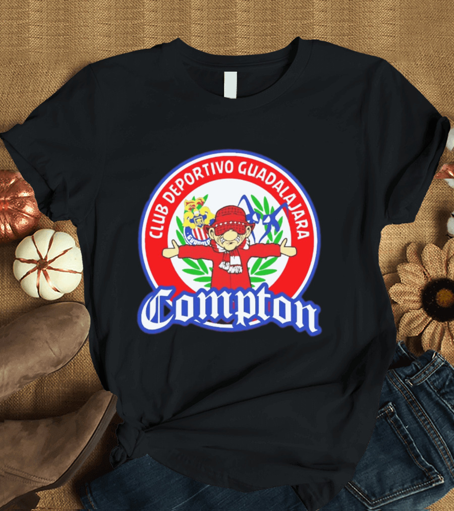 Compton Club Deportivo Guadalajara Rojiblanco T-Shirt