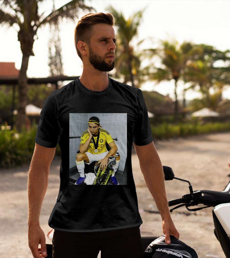 Cristiano Ronaldo Al Nassr FC Saudi Pro League Champion KAFD Yellow Jersey T-Shirt