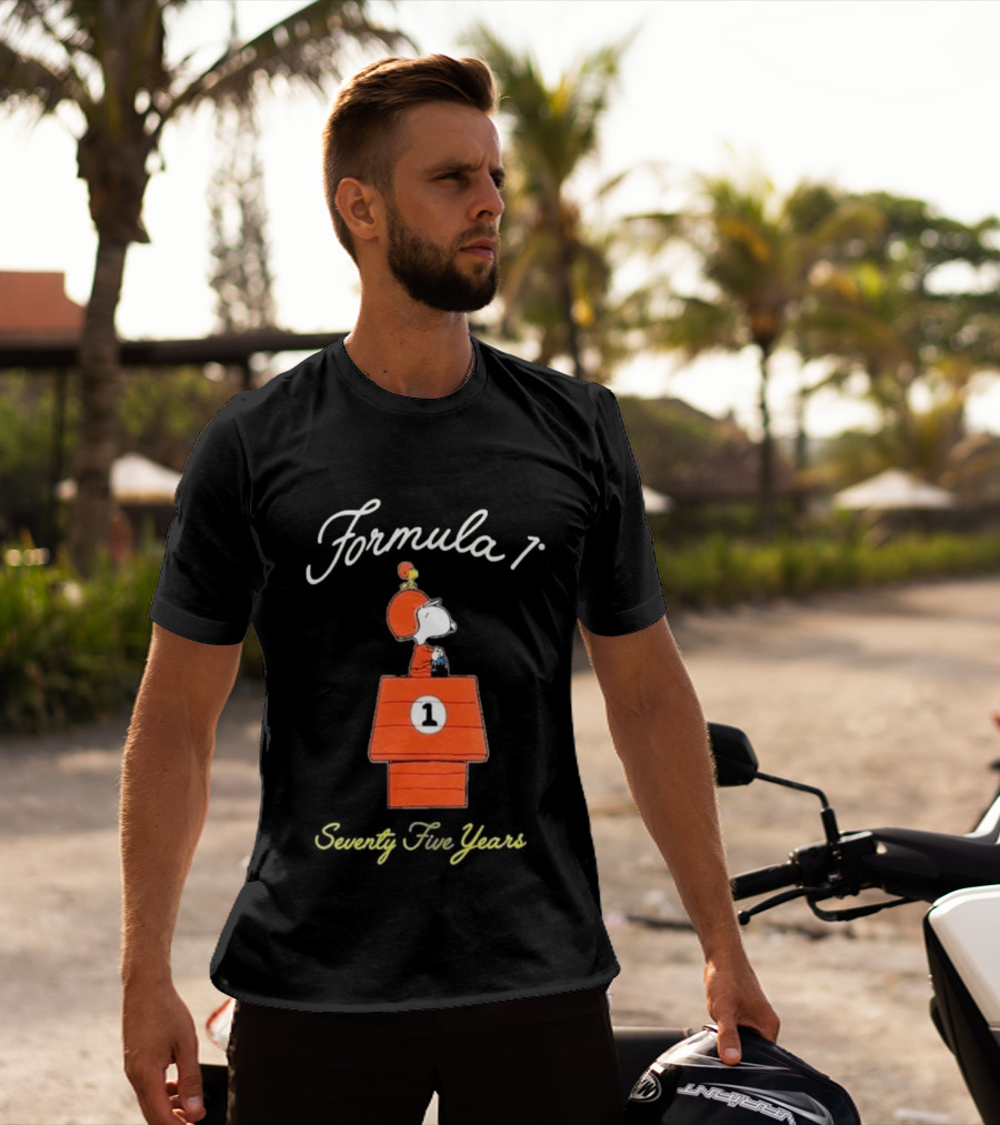 Formula 1 Snoopy Peanuts Dog House Seventy Five Years T-Shirt
