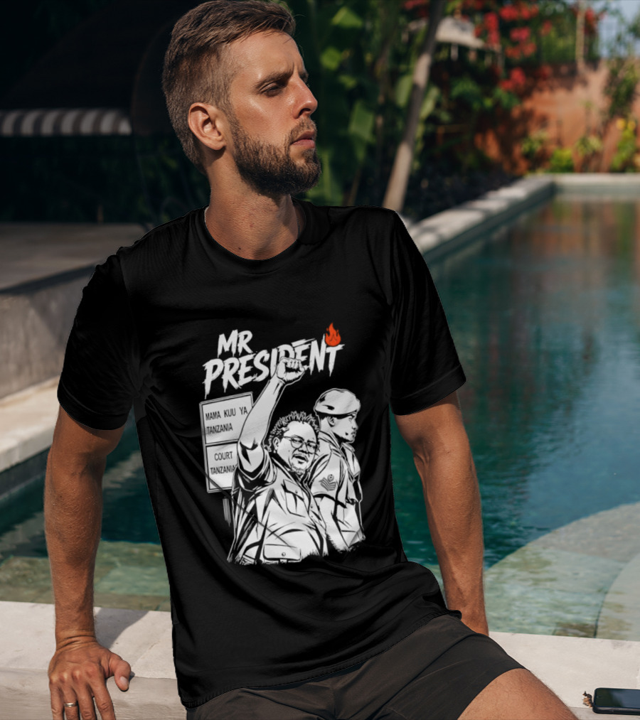 Mr President Mama Kuu Ya Tanzania Court Flame T-Shirt