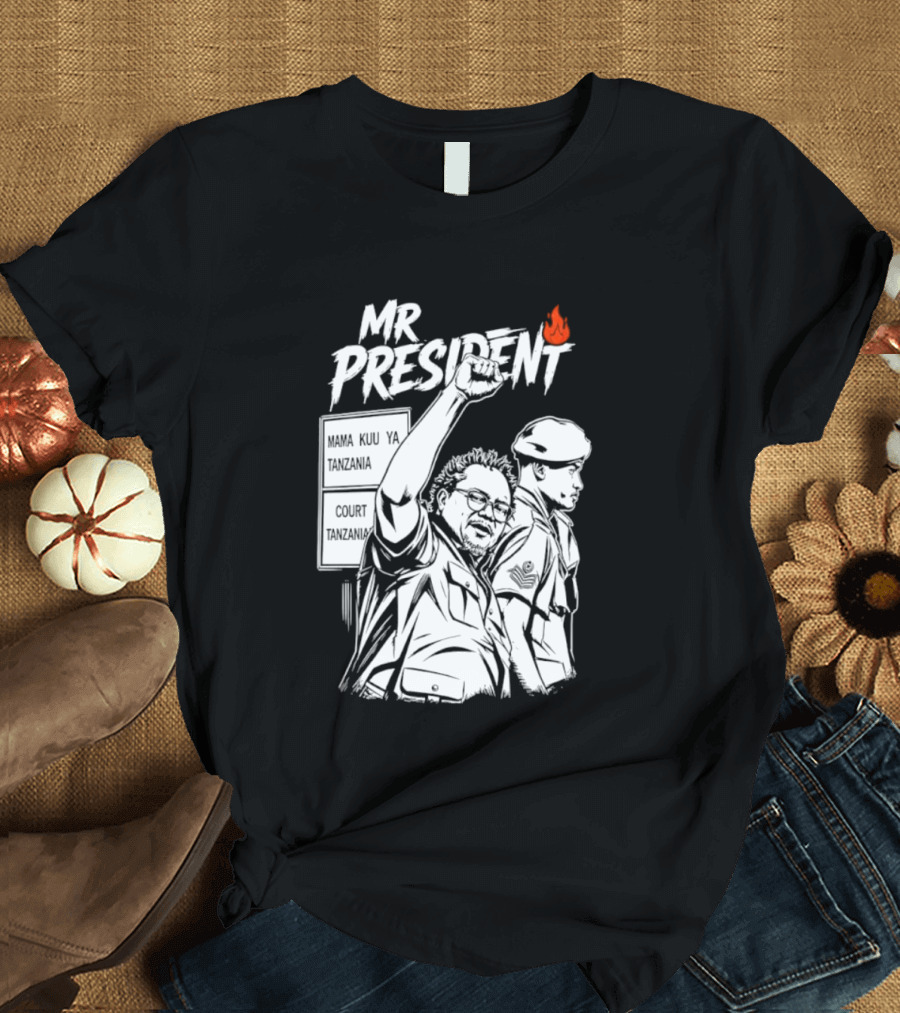 Mr President Mama Kuu Ya Tanzania Court Flame T-Shirt