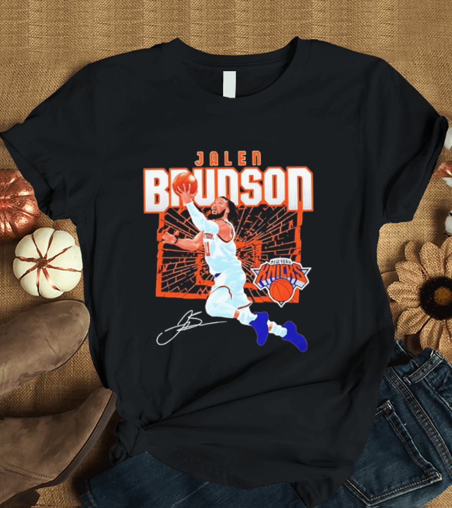 Jalen Brunson New York Knicks Breaking Barriers 2026 Season Explosion T-Shirt