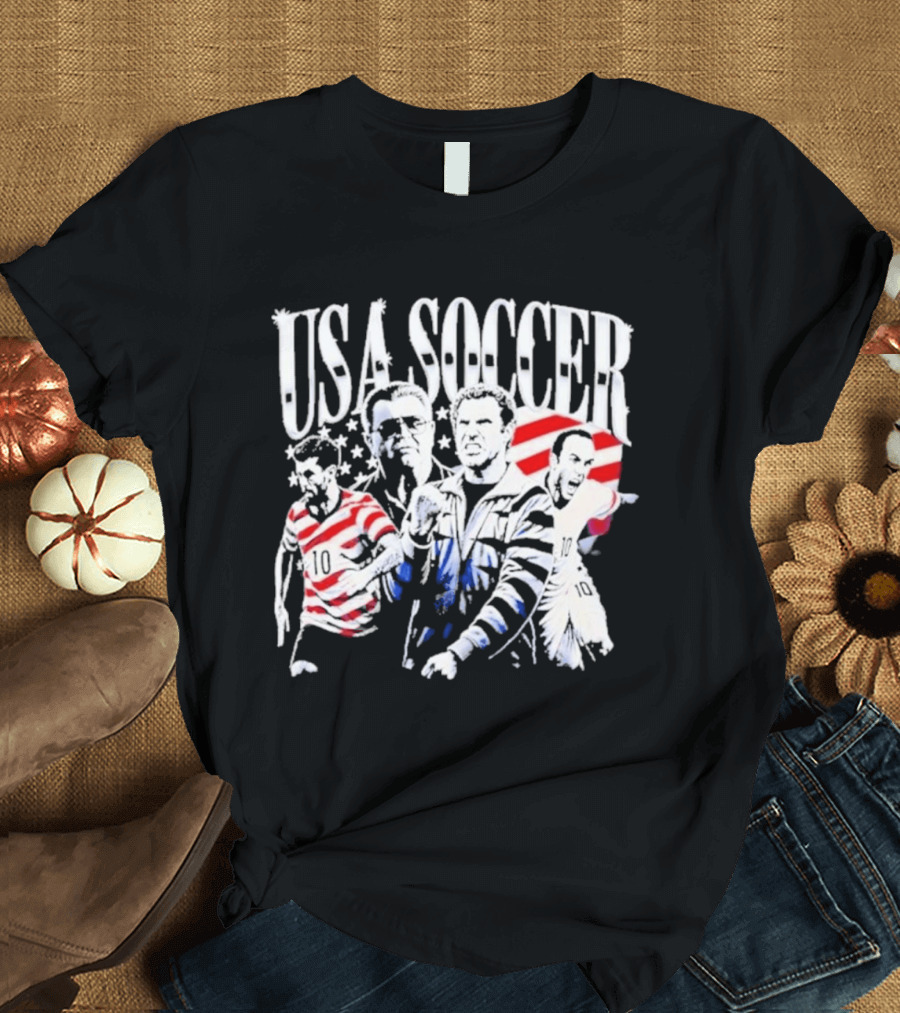 USA Soccer Christian Pulisic Landon Donovan Will Ferrell Kicking And Screaming T-Shirt