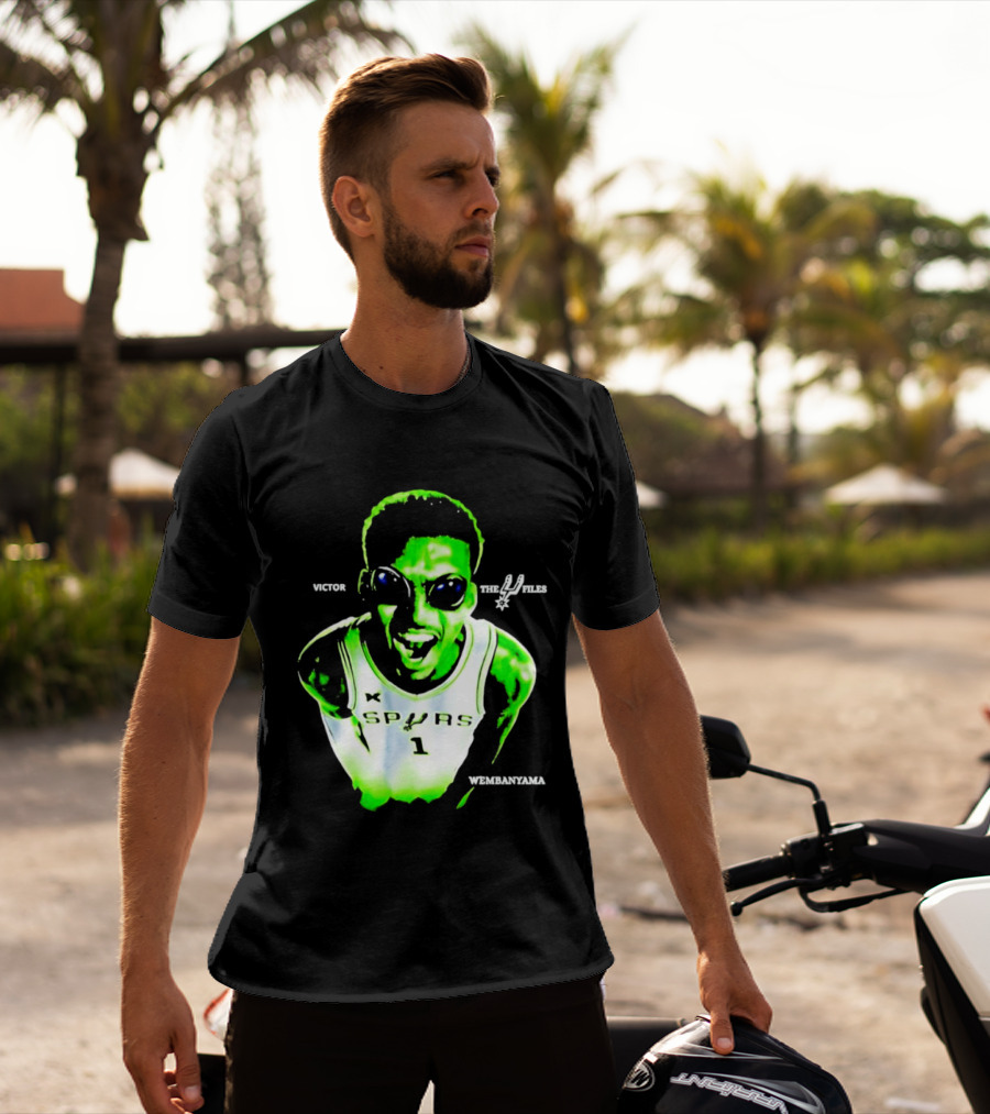Victor Wembanyama Spurs X Files Number 1 Basketball Alien Concept T-Shirt