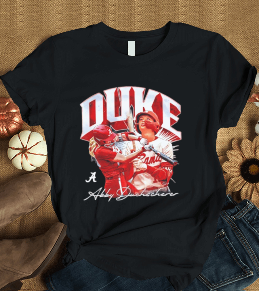 A Abby Duchscherer Alabama Crimson Tide Softball Duke T-Shirt
