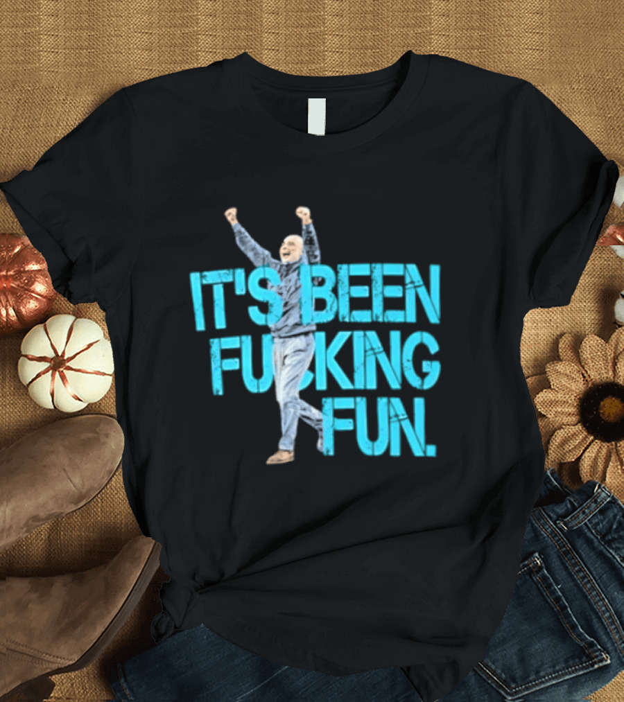 Pep Guardiola Manchester City It's Been Fucking Fun Celebration T-Shirt