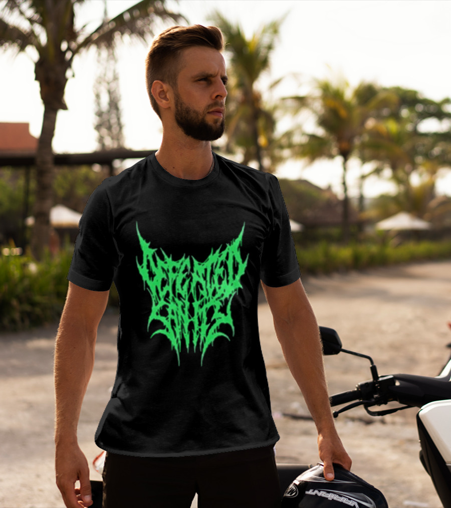 Reality Fade Defeated Sanity Electric Green Dripping T-Shirt