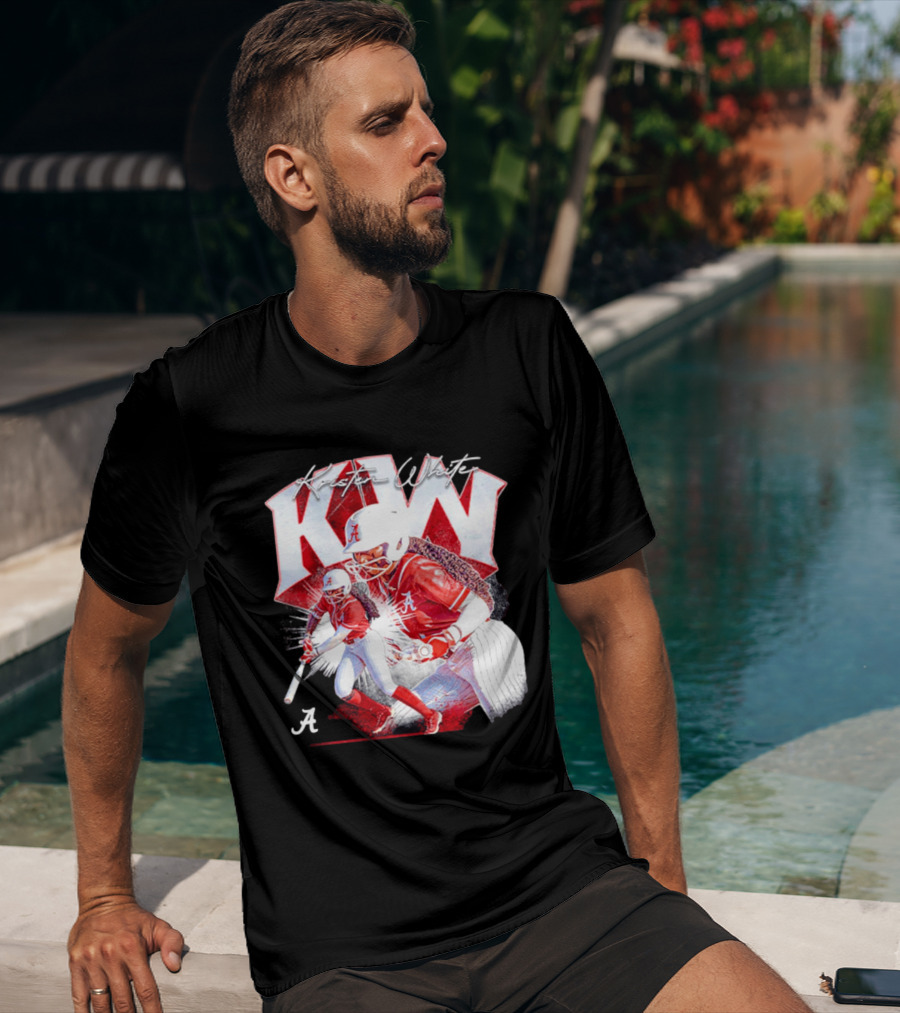Kristen White Alabama Softball Player KW Collage T-Shirt