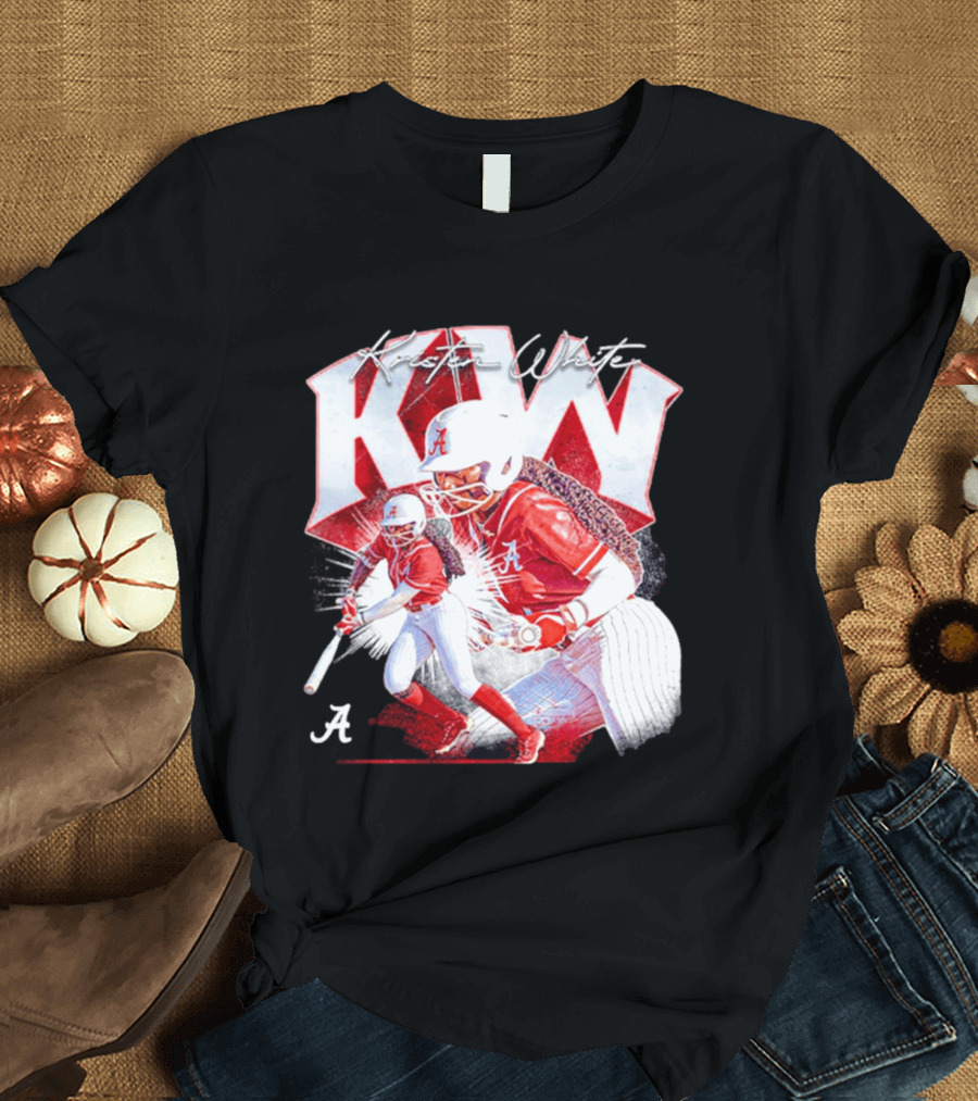 Kristen White Alabama Softball Player KW Collage T-Shirt