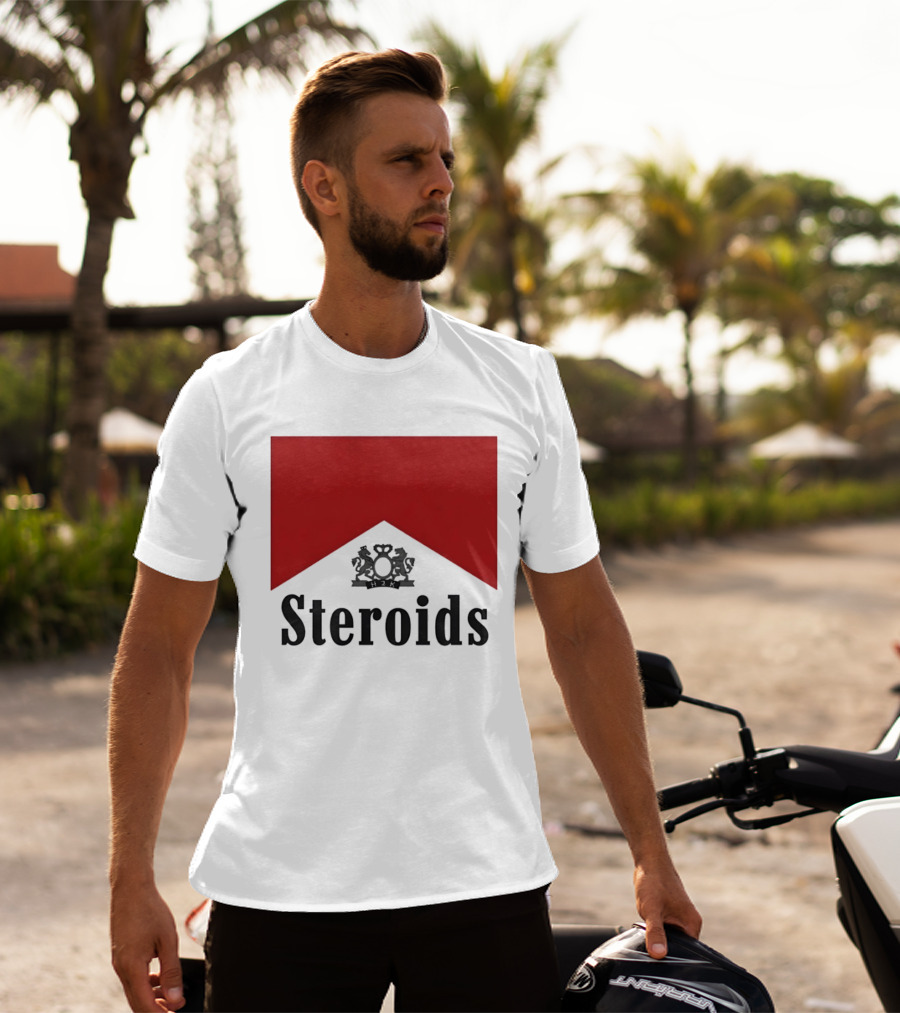 Steroids Bodybuilding Cigarette Box T-Shirt