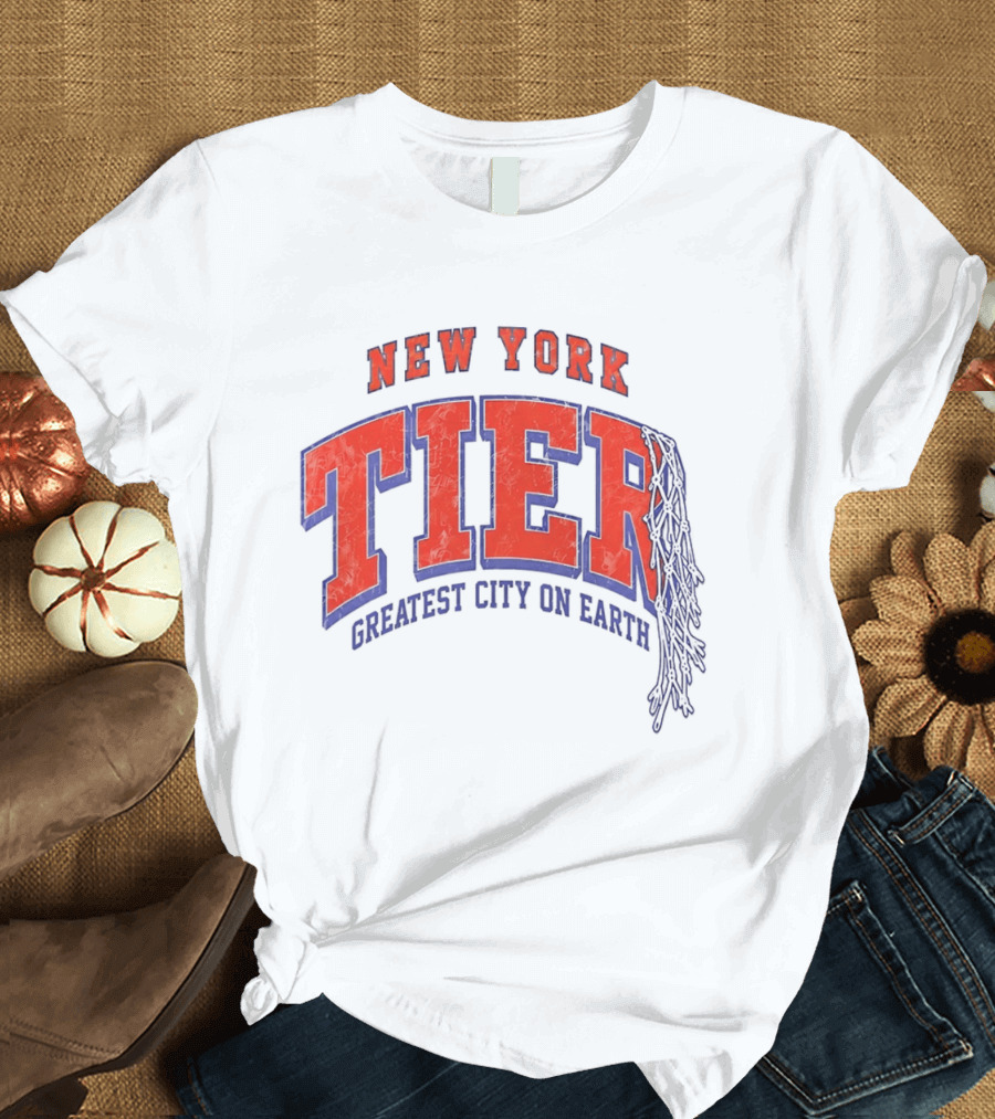 New York Tier Greatest City On Earth Knicks NBA T-Shirt