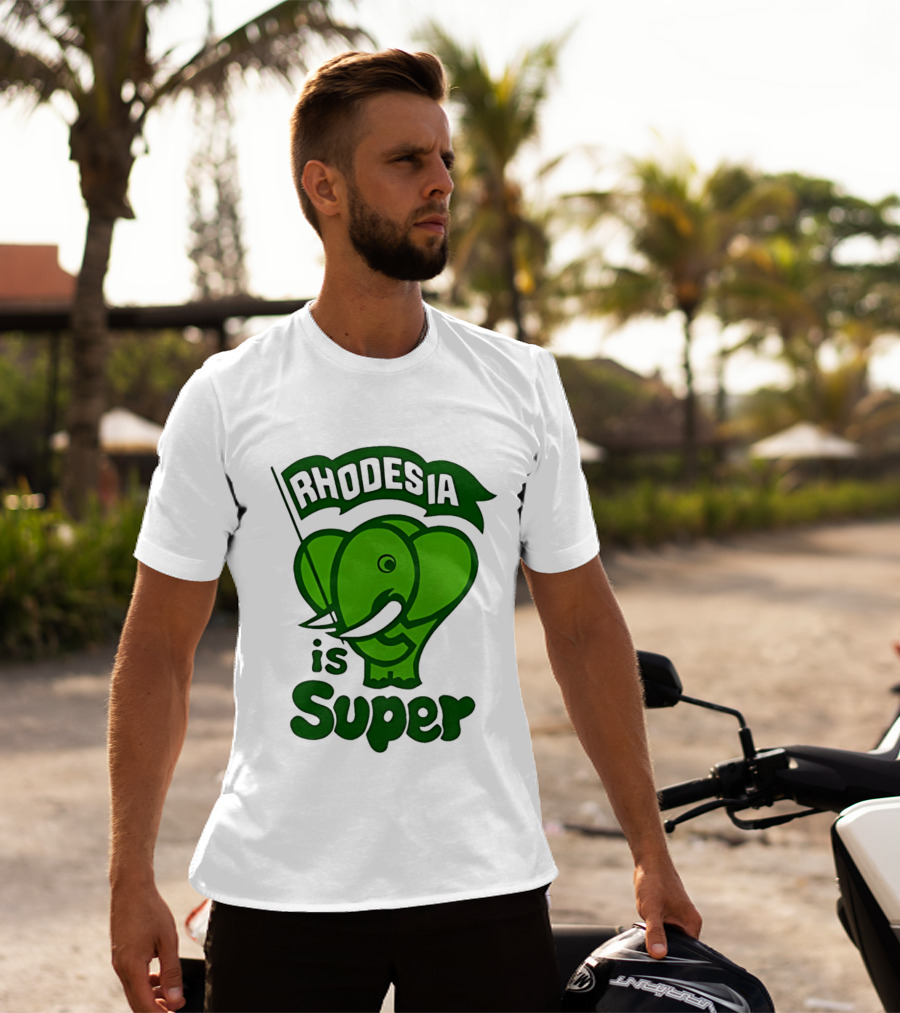 Rhodesia Elephant Green Is Super T-Shirt