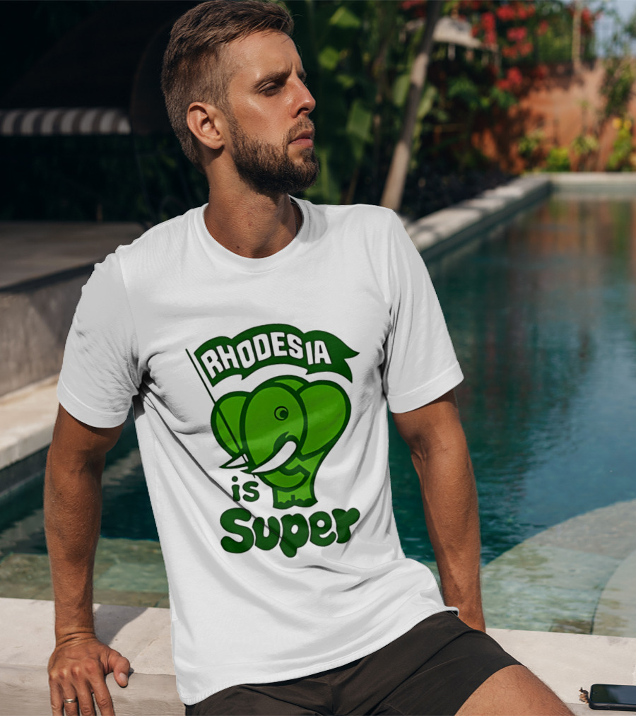 Rhodesia Elephant Green Is Super T-Shirt