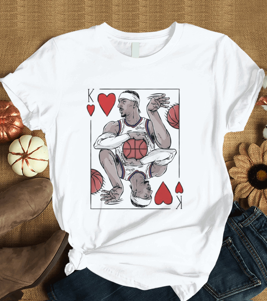 Shai Gilgeous Alexander OKC Thunder NBA Playing Card Heart T-Shirt