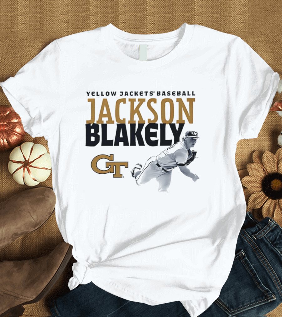 Georgia Tech Yellow Jackets Baseball Jackson Blakely GT T-Shirt