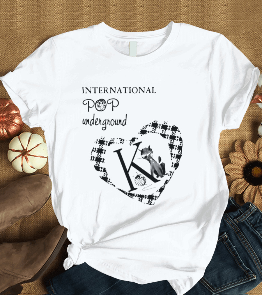 International Pop Underground K Records Cat Yarn Indie Music Label T-Shirt