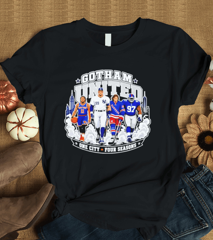 Gotham United New York One City Four Seasons T-Shirt