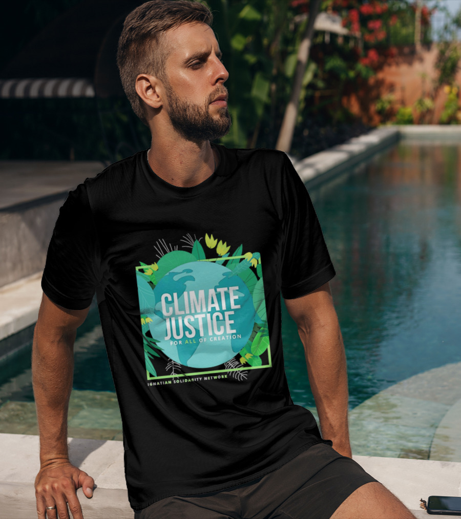 Ignatian Solidarity Network Climate Justice For All Of Creation Earth Floral T-Shirt