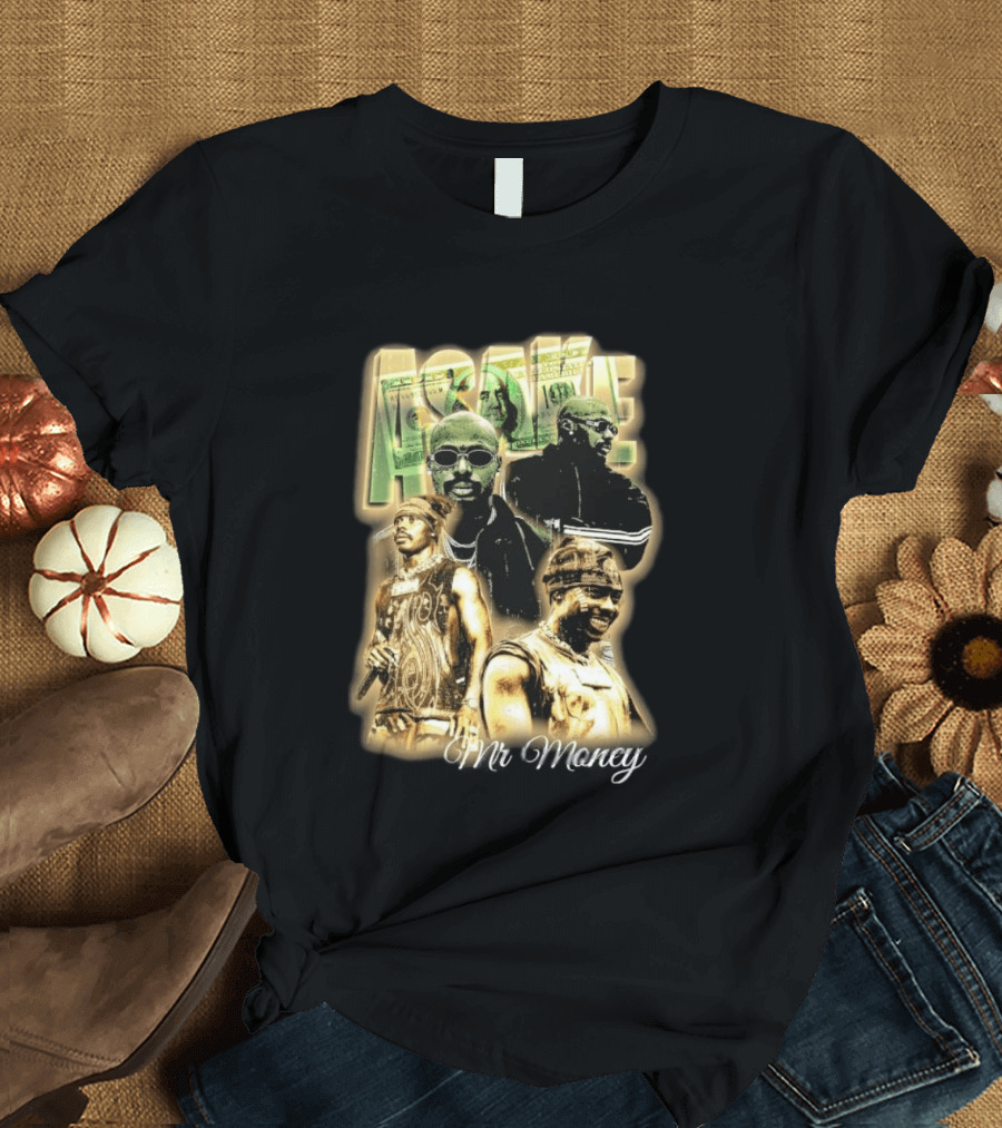 Asake Mr Money Music Artist Collage With Stylish Sunglasses And Fashionable Outfits T-Shirt