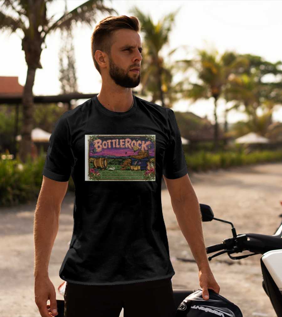 BottleRock Napa Valley Festival 2026 Grateful Dead Hot Air Balloons Fields T-Shirt