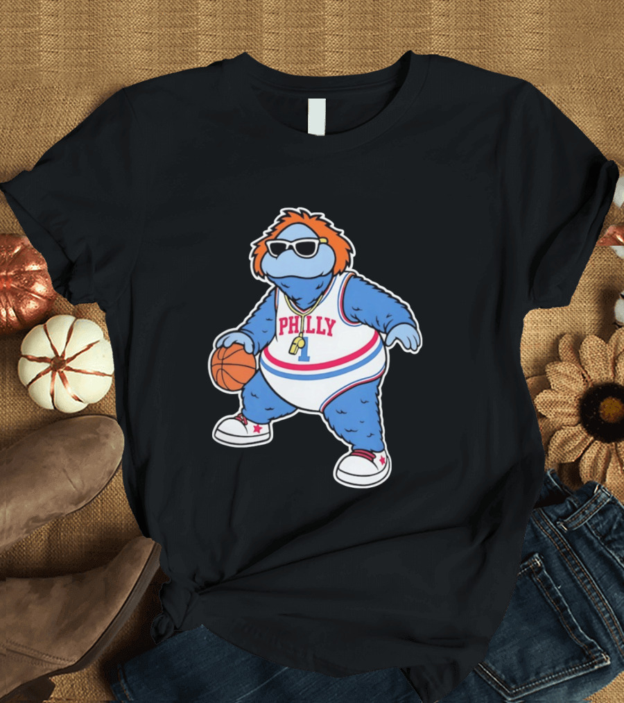 Philly Hoops Monster 76ers Hip Hop T-Shirt