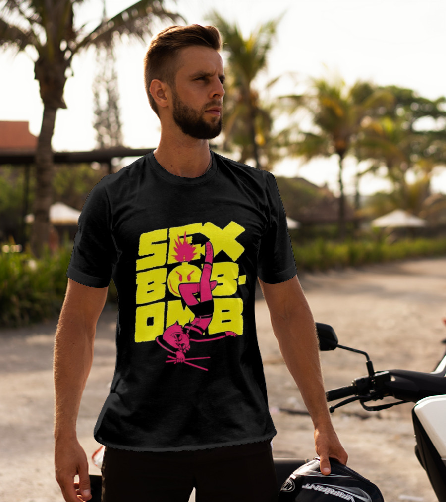 Scott Pilgrim Vol 3 Infinite Sadness 20th Anniversary Sex Bob Omb Explosion T-Shirt