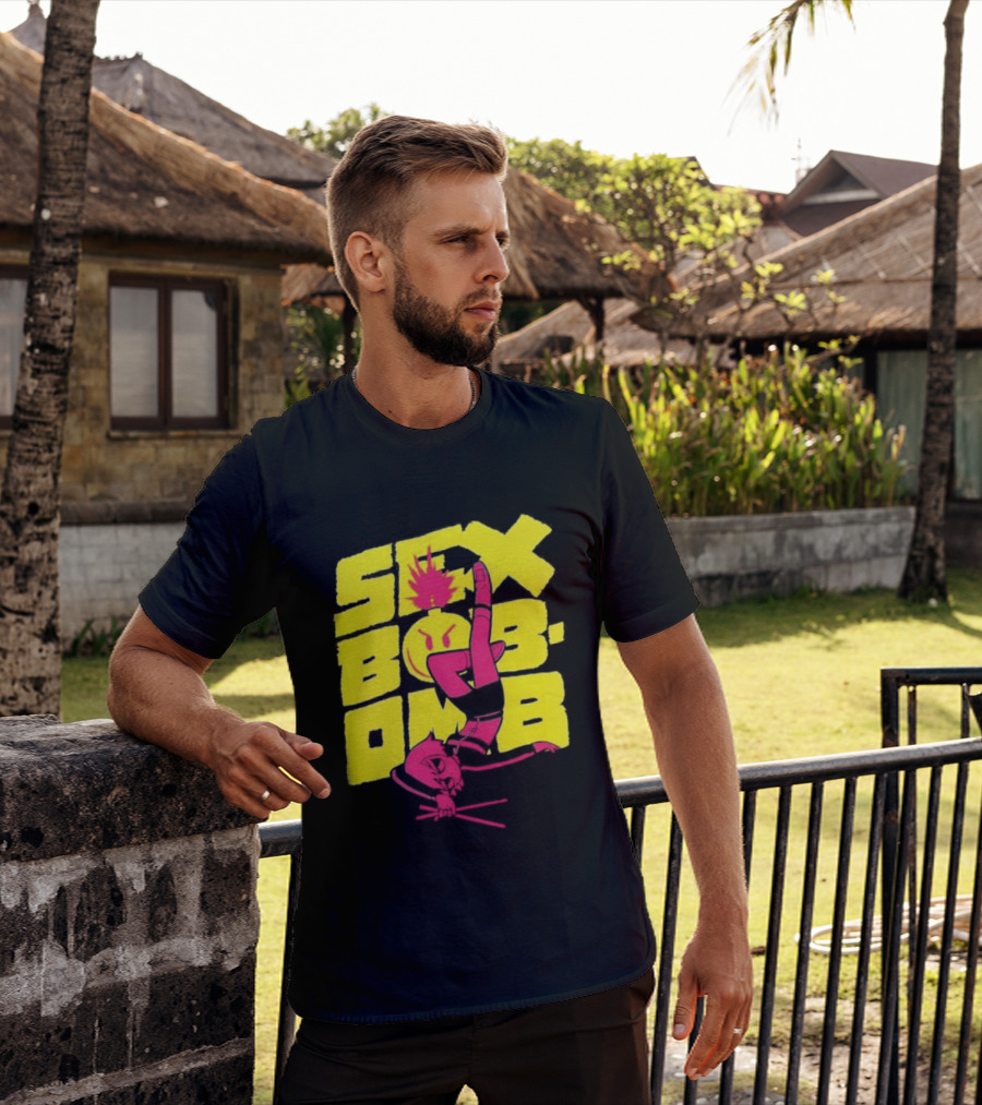 Scott Pilgrim Vol 3 Infinite Sadness 20th Anniversary Sex Bob Omb Explosion T-Shirt