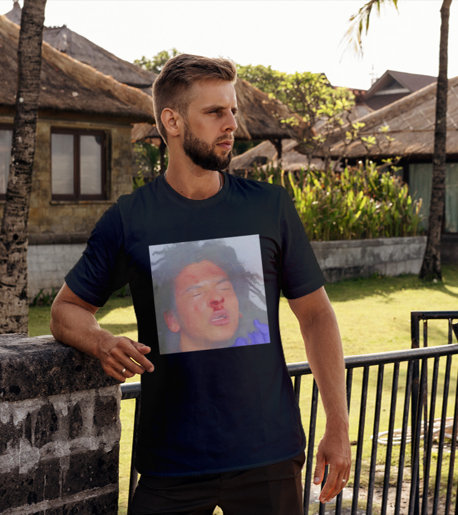 John Doe Unknown Player Generic Team Bloody Face T-Shirt