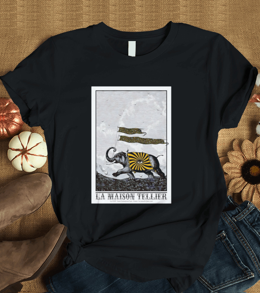 La Maison Tellier La CLEF Saint Germain En Laye Le Samedi 6 Juin 2026 Elephant T-Shirt