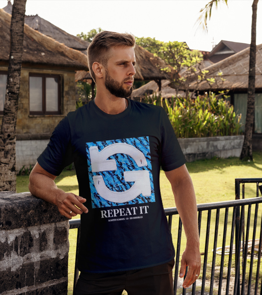 Martin Garrix Ed Sheeran Repeat It Blue Creative Collaboration T-Shirt