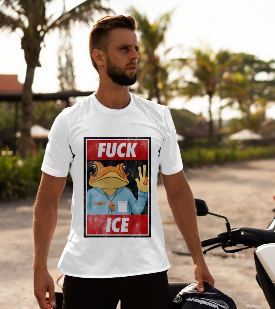 Fuck ICE DTMF Frog Whistle New York Knicks Player Basketball Sports T-Shirt