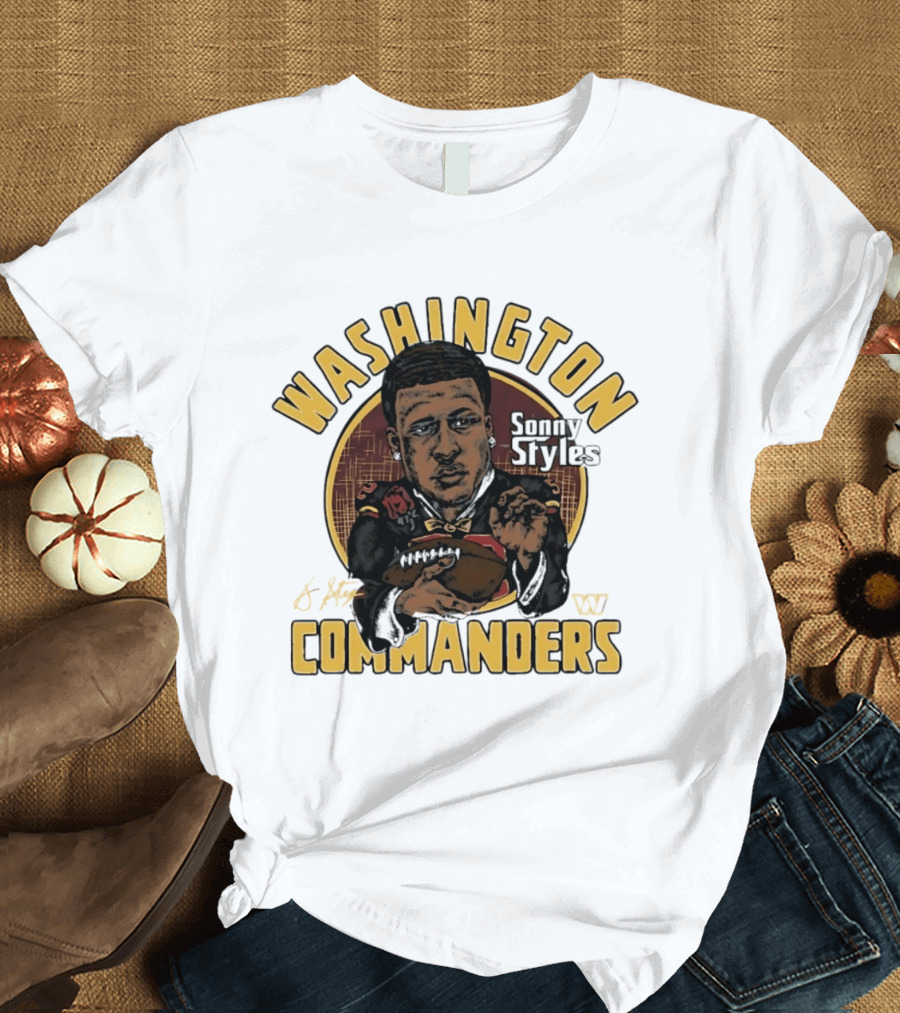 Washington Commanders Sonny Styles Classic Caricature T-Shirt