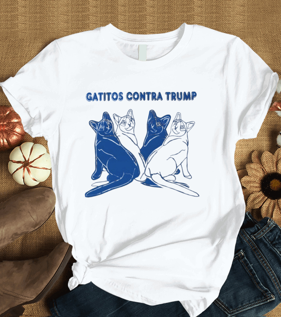 Gatitos Contra Trump Sphynx Cats T-Shirt