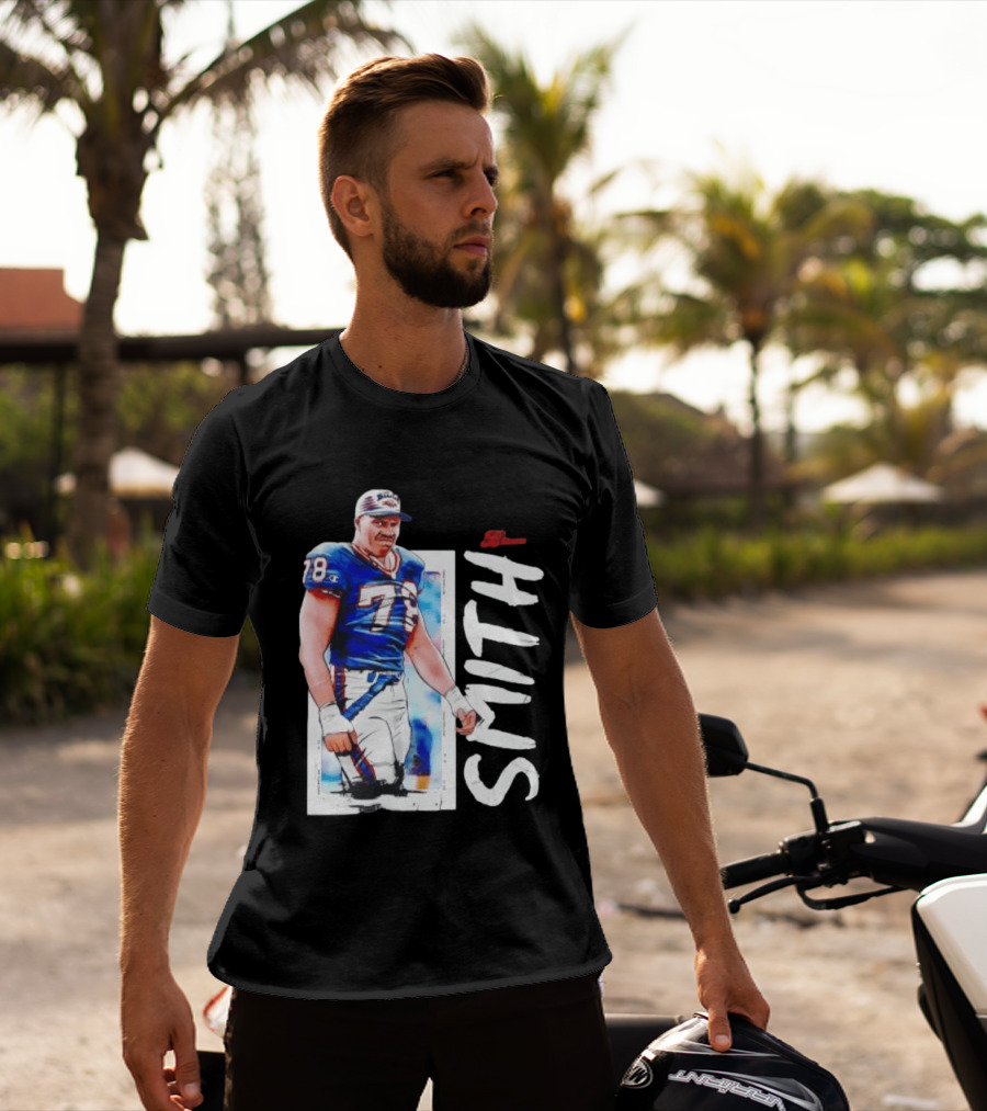 Buffalo Bills Bruce Smith 78 Sack Man NFL Legends T-Shirt