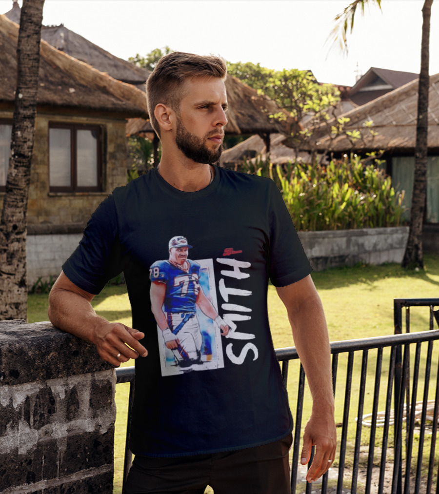 Buffalo Bills Bruce Smith 78 Sack Man NFL Legends T-Shirt