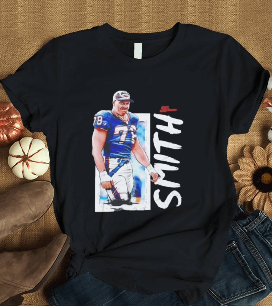 Buffalo Bills Bruce Smith 78 Sack Man NFL Legends T-Shirt
