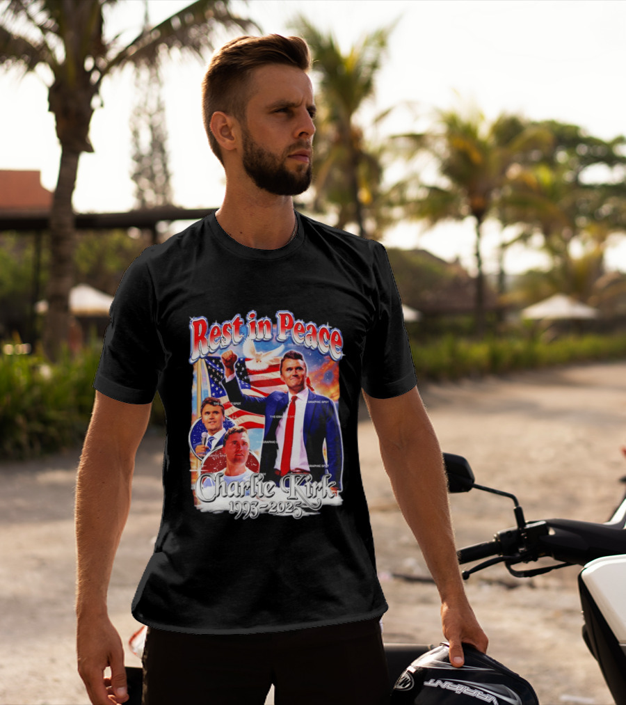 RIP Charlie Kirk Rest In Peace Memorial 1993 2025 T-Shirt