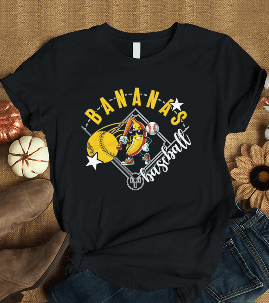 Savannah Bananas Baseball Cartoon 2026 Meme T-Shirt