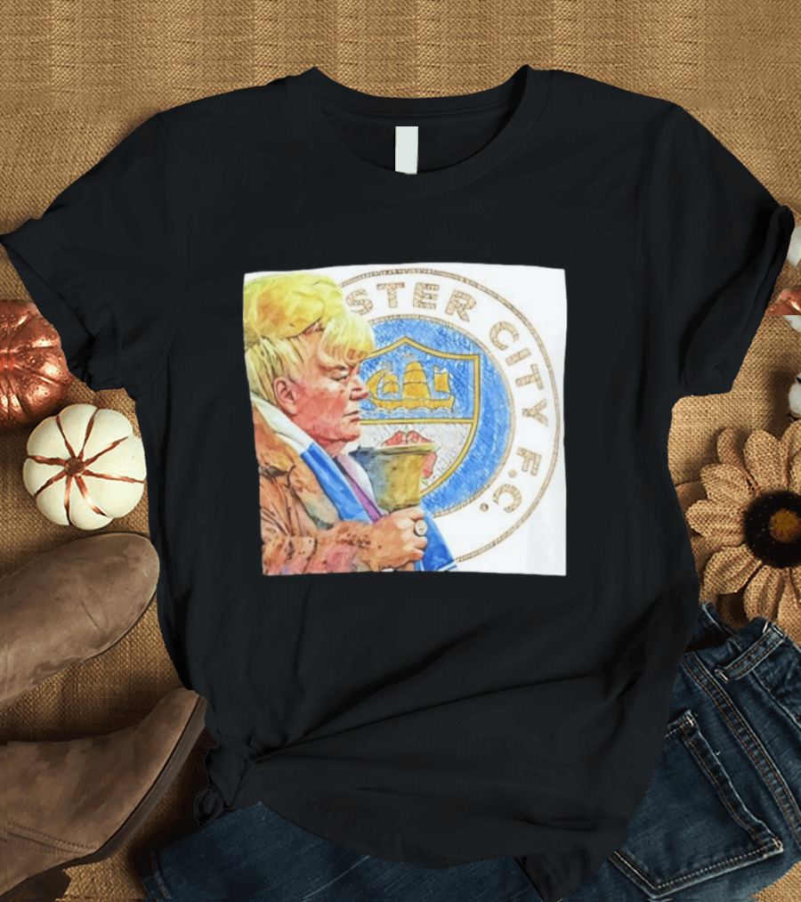 Helen The Bell Manchester City FC Icon With Fan And Club T-Shirt